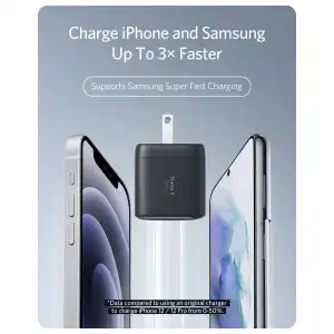 Cargador Celular Anker 715 Nano II 65W USB-C GaN II con PPS, PIQ 3.0 y Enchufe Plegable miniatura 5
